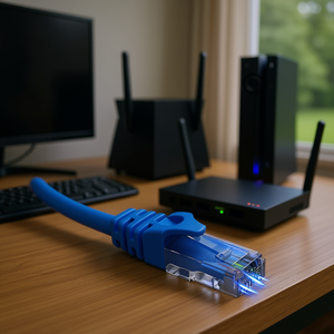 Cable Ethernet D0100H5HHNX Cat6 RJ45 de 1.5 pies, Azul, PVC, Cobre Puro, Sin Blindaje, para Uso en Internet y Computadoras - Product Image 2