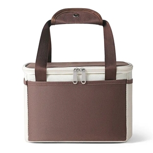 Sac à lunch isotherme en polyester bleu épais et tendance, réutilisable, élégant, toutes saisons, pour femmes et hommes, voyages, pique-niques - Product Image 6