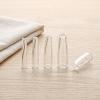 Tube en verre borosilicate pré-coloré XY GLASS avec trous pour filtre et papier à rouler, embout conique en verre pour fumer