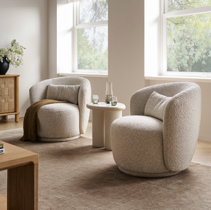 Sillón Individual de Terciopelo con Marco de Lujo Moderno, Estilo Casual, Giratorio, para Sala de Estar - Product Image 1