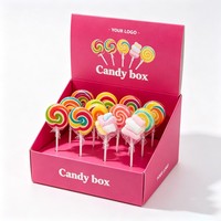 Boîte de présentation de bonbons en gros pour comptoir, présentoir de marché de haute qualité, boîte en papier pour bonbons