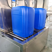 Machine de capsulage remplissante de pâte épaisse de seau de chaîne de tambour semi-automatique de mayonnaise 5kg 5L