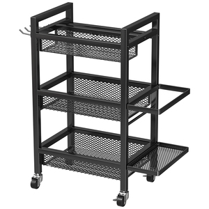 Support de stockage d'équipement de fitness, étagère de sport avec roue pour tapis de yoga <span class=keywords><strong>rouleau</strong></span> en <span class=keywords><strong>mousse</strong></span> haltère panier de rangement marchandises - Product Image 6