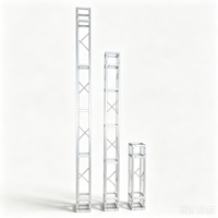 Structure d'éclairage modulaire carrée en acier portable et pliable 200x200mm, légère et capable de supporter 500kg, pour utilisation sur scène