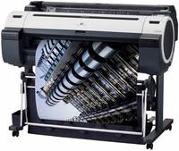 Impresora y cortadora de plotter de máquina de impresión de carteles reacondicionados para papel de tamaño A0 para Canon IPF 750