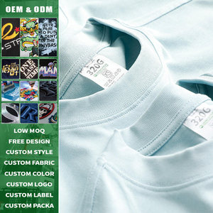 Camiseta Personalizada Premium de 320 g/m², 100 % Algodón, Cuello Redondo, Secado Rápido, Transpirable, Ecológica, Corte Regular, Talla Grande - Product Image 3