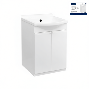 Meuble de salle de bain avec armoire en ABS et plateau en polypropylène 45 cm x 50 cm 1 porte - Product Image 3