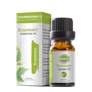 Minyak Esensial Rosemary Label Pribadi OEM/ODM 100% Minyak Rosemary Murni Organik untuk Pertumbuhan Rambut