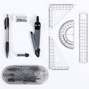 Kit de Geometría Matemática para Estudiantes, 8 Piezas/Juego, Compás Escolar, Borrador, Lápiz Mecánico y Regla, Juego de Artículos de Papelería - Product Image 6