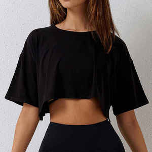 เสื้อครอปฮู้ดดี้แบบยูนิเซ็กซ์ ผ้าฝ้าย 100% ย้อมสีพื้น แฟชั่นฤดูหนาว - Product Image 2