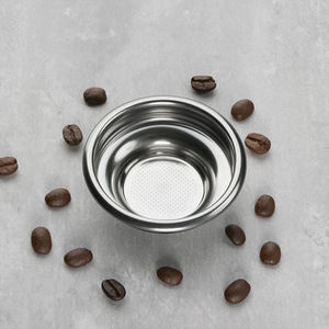 Filtro de café de acero inoxidable de 58 mm para portafiltro de una sola porción para máquina de espresso - Product Image 1
