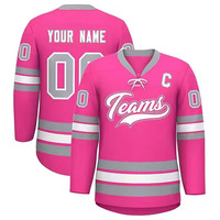 Pabrik OEM t-shirt hoki sublimasi Logo kustom seragam hoki es Jersey gaya hoki es