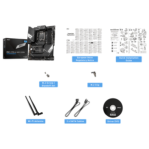 La carte mère MSI PRO Z790-A WIFI DDR4 avec 6x ports SATA prend en charge les processeurs Intel de 12e et 13e générations 12400F 12700K 13700K - Product Image 6