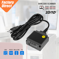 Module de scanner de codes-barres à montage fixe de taille mini, développement secondaire en option, scanner de codes QR intégré pour la ligne d'assemblage en usine