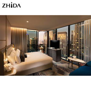 أثاث غرف نوم فندقية فاخرة بحجم كينج عالي الجودة للبيع بالجملة، طقم أثاث للشقق مع ضمان من 5 إلى 8 سنوات - Product Image 1