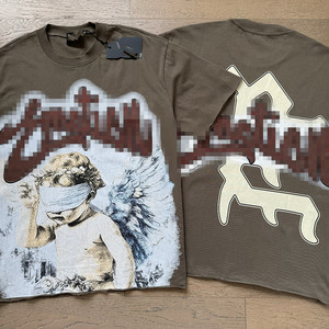 เสื้อยืดกราฟิกสไตล์วินเทจสำหรับผู้ชาย แฟชั่นแนวสตรีท ทรงหลวม - Product Image 4