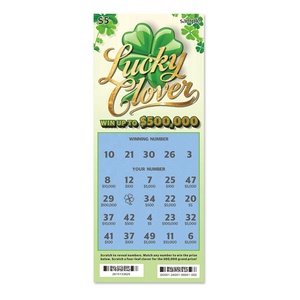 Fournisseur de loteries à gratter porte-bonheur, design trèfle à quatre feuilles vert, loterie personnalisée, grand prix - Product Image 4