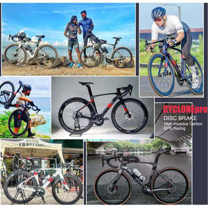 Vélo <span class=keywords><strong>de</strong></span> route en carbone à axe traversant - Vélo <span class=keywords><strong>de</strong></span> <span class=keywords><strong>course</strong></span> aérodynamique 16 vitesses pour le cyclisme <span class=keywords><strong>de</strong></span> compétition et l'entraînement <span class=keywords><strong>de</strong></span> triathlon - Product Image 6
