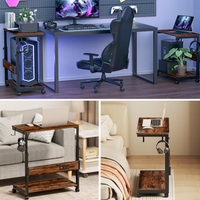 Support de tour de PC ergonomique réglable en hauteur chariot support de CPU mobile roulant avec roues support de tour d'ordinateur peu encombrant