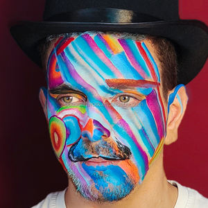 Peinture corporelle mate pour Halloween, kit de <span class=keywords><strong>maquillage</strong></span> pour enfants, peinture faciale et corporelle, peinture faciale néon UV professionnelle pour enfants, sûre - Product Image 3