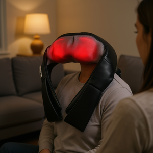 Masseur électrique pour les épaules, le dos et le cou avec bandes chauffantes, noir - Product Image 2