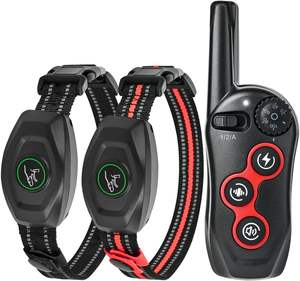 방수 충전식 개 훈련 칼라 원격 제어 <span class=keywords><strong>LED</strong></span> 조명 안티 바크 제어 전기 충격 긴 배터리 수명 1640ft - Product Image 4