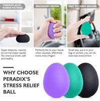 Pelatih kekuatan pegangan tangan, bola pereda stres untuk dewasa dan anak-anak, terapi Rehab pergelangan tangan peralatan pegangan tangan bola Squishy