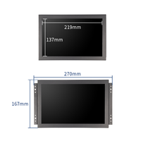 Écran tactile capacitif à cadre ouvert de 10,1 pouces 1280*800, écran large, affichage de qualité industrielle en métal, BNC AV VGA USB