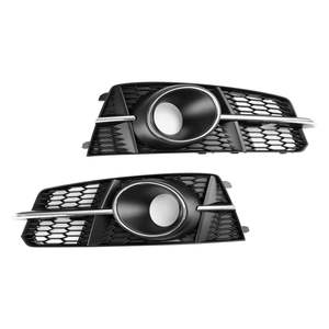 Grille inférieure nid d'abeille pour Audi A6 C7 S Line, cadre de feux antibrouillard en ABS, 2016-2018, OEM 4G0807681AG 4G0807682AG - Product Image 4