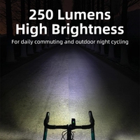Lampe de vélo étanche 1500mAh, lampe de vélo intelligente, lampe frontale de vélo, lampe de vélo rechargeable par USB, éclairage de vélo