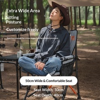 Chaise pliante d'extérieur en maille transfrontalière, chaise de camping portable, chaise de pêche, chaise de loisirs avec dossier et accoudoirs