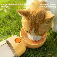 Gobelet et distributeur d'eau et de nourriture pour chien en polypropylène portable deux-en-un pour animaux de compagnie, produits pour animaux, double usage, pour les voyages