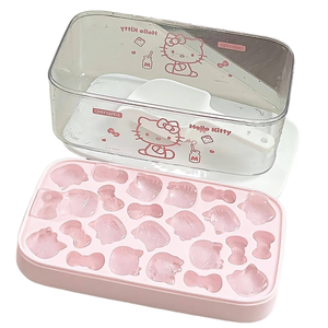 <span class=keywords><strong>Moule</strong></span> à glaçons en silicone réutilisable et écologique en forme de chat de dessin animé avec joint hermétique et couvercle pour la fabrication de glaçons - Product Image 2