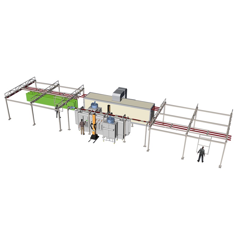 Алюминиевый профиль порошкового покрытия и Электростатическая линия краски для духовки