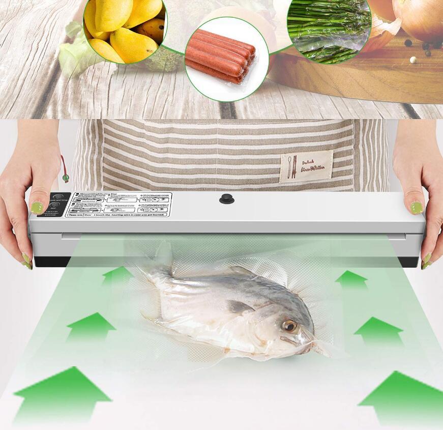 Sous Vide Vacuum Sealer For Food Storage Packer Vacuum Bags Vacuum Packaging Include 10Pcs Bags