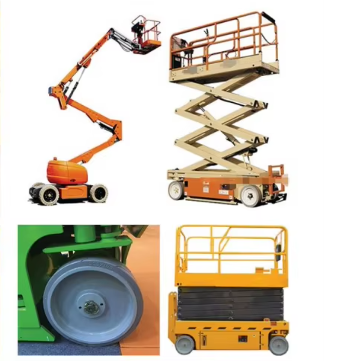 15x5 Scissor Lift Wheel Rubber Solid Tire for Genie/Dingli/JLG/Hauotte