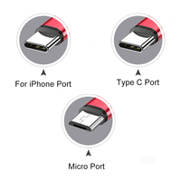 Cable de carga USB rápido 3 en 1 DE DATOS duraderos Cable de cargador universal multifunción para teléfono móvil/tipo C/Android