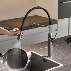 2024 Kitchen Faucet Copper Water Tap Modern Kichen Taps Brass Pull Out Sprayer Kitchen Mixer Sink Faucets