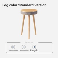 Table de chevet intelligente avec chargeur sans fil, audio personnalisable, table basse musicale, commande vocale Bluetooth - Meubles élégants pour la maison