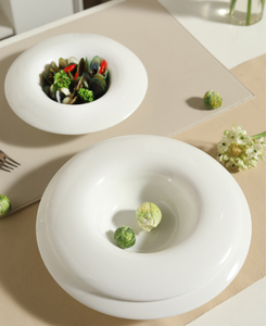 Vajilla Personalizada para Hoteles y Restaurantes en Grandes Cantidades, Tazón Profundo Irregular Blanco Puro de Alto Brillo, Venta al por Mayor en Caja Mixta - Product Image 6