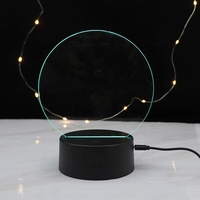 Дропшиппинг DIY Светодиодная лампа RGB 3D акриловая Ночная лампа RGB лампы с батарейным отсеком