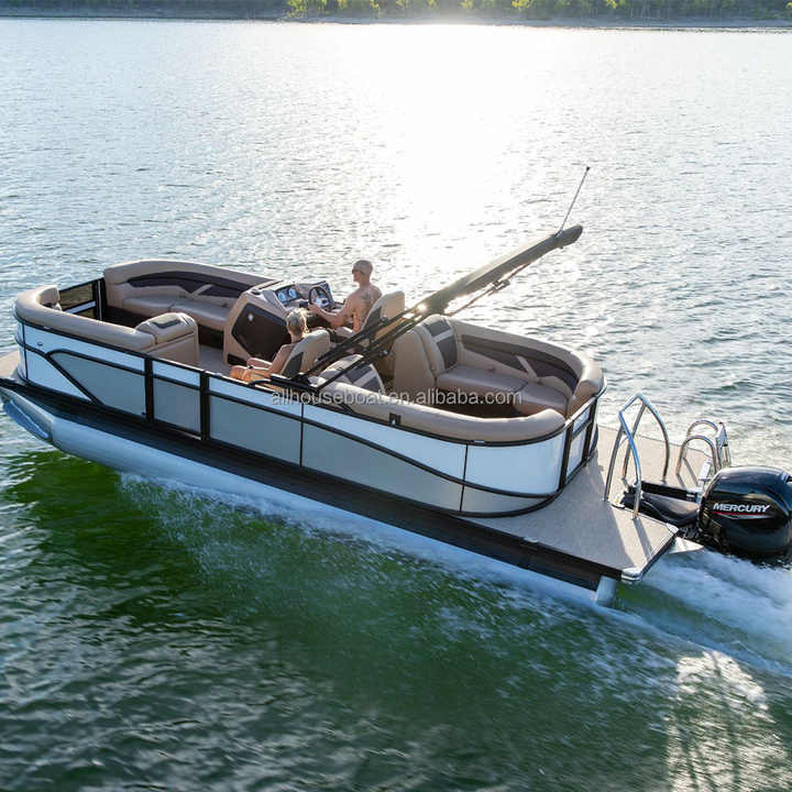 2024 China small modular floating pontoon boats mobile cabin houseboat ...