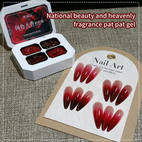 Fournitures d'ongles professionnelles rouges Pat Gel Pigmentation Gel Soak off UV Led Gel Nail Art DIY Design