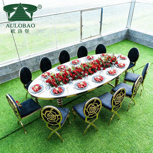 Chaises à dossier fleuri en métal pour mariages, hôtels et événements – Vente directe usine - Product Image 6