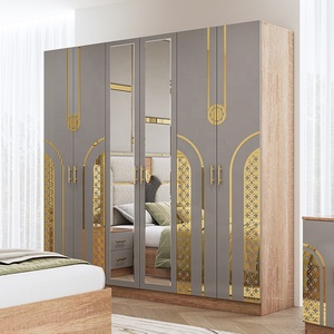 Set Completo di Mobili per Camera da Letto di Lusso a Prezzo All'Ingrosso, Struttura in Legno, Letto Matrimoniale con Contenitore, Arredamento Moderno per Camera da Letto King Size - Product Image 3