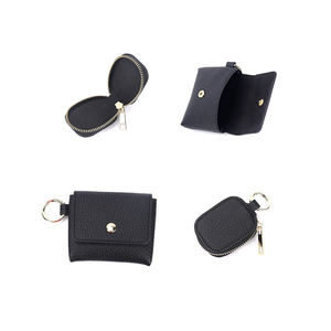 Llavero de Cuero Negro de Lujo, Llavero Funcional 3 en 1 Artificial con Mini Bolsillos de Cuero para Llaves de Auto, Unisex - Product Image 5