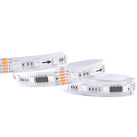 Bande LED programmable multicolore IP68 60 LED/m 12V 24V DMX512 UCS512 RGB adressable pour Noël