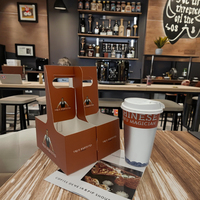 Boîte à café pliée personnalisée avec poignée