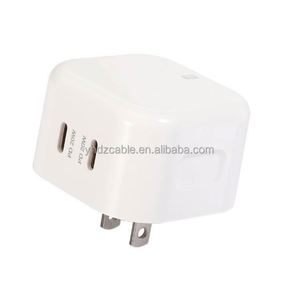 High Quality Travel Charger Multi PD Type C Power Adapter Dual Charging Box <b>Plug</b> Brick Cube Usb C Wall Charger Block - Product Image 2