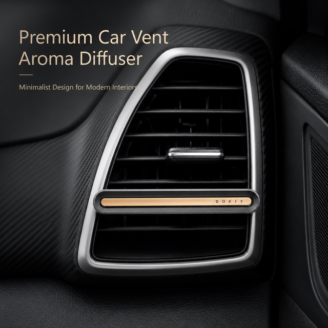 Integrated Luxury Car Scent Holder Recessed Inlay Metal Vent Clip Fragrance Diffuser Premium Automobile Ornament Wholesale